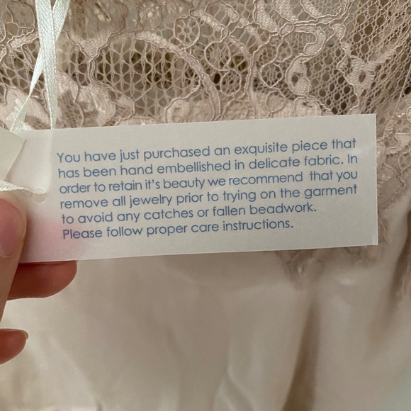 NWT Gold Hawk Gigi Lace Silk Mini Summer Dress Pale Mauve Size XS RRP $295 - Picture 11 of 13